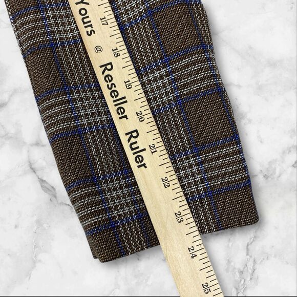 Urban Outfitters Brown Plaid Blazer Womens Size X-Large MSRP: $129 - Picture 6 of 16